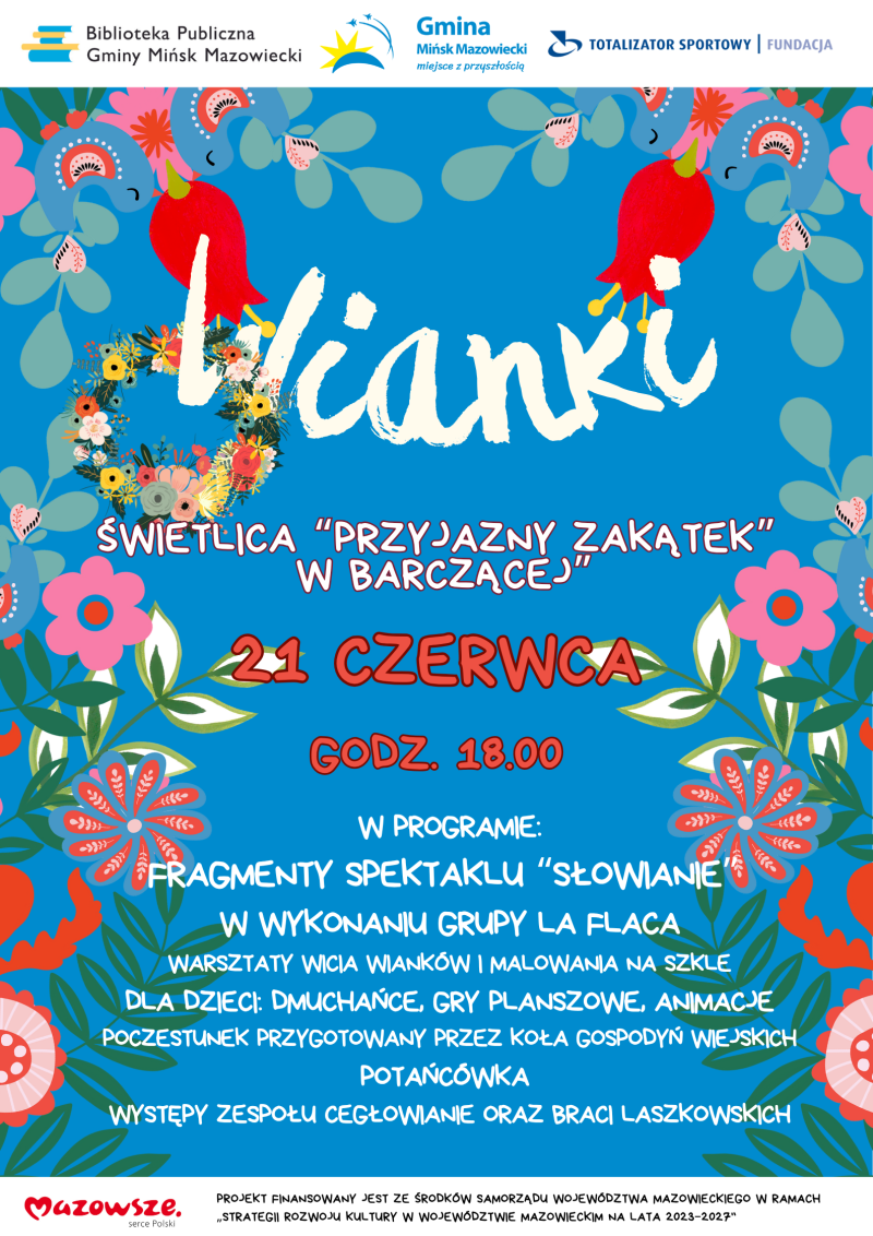 plakat promocyjny na wydarzenie "Wianki"