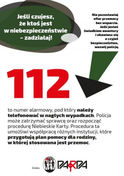 Jeśli czujesz, że ktoś jest w niebezpieczeństwie - zadziałaj, grafika do tekstu