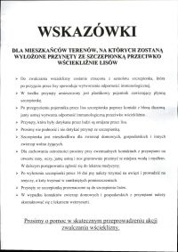 Wskazówki dla mieszkańców