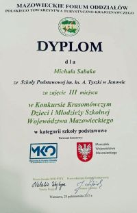 Reprezentantka Szkoły Podstawowej w Niedziałce w finale Ogólnopolskim Konkursu Krasomówczego w Legnicy