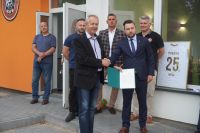 Otwarcie budynku szatni z magazynem na sprzęt sportowy w Hucie Mińskiej