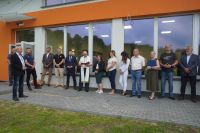 Otwarcie budynku szatni z magazynem na sprzęt sportowy w Hucie Mińskiej