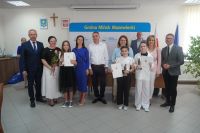 Wręczenie nagród na sesji rady gminy 20 czerwca 2024
