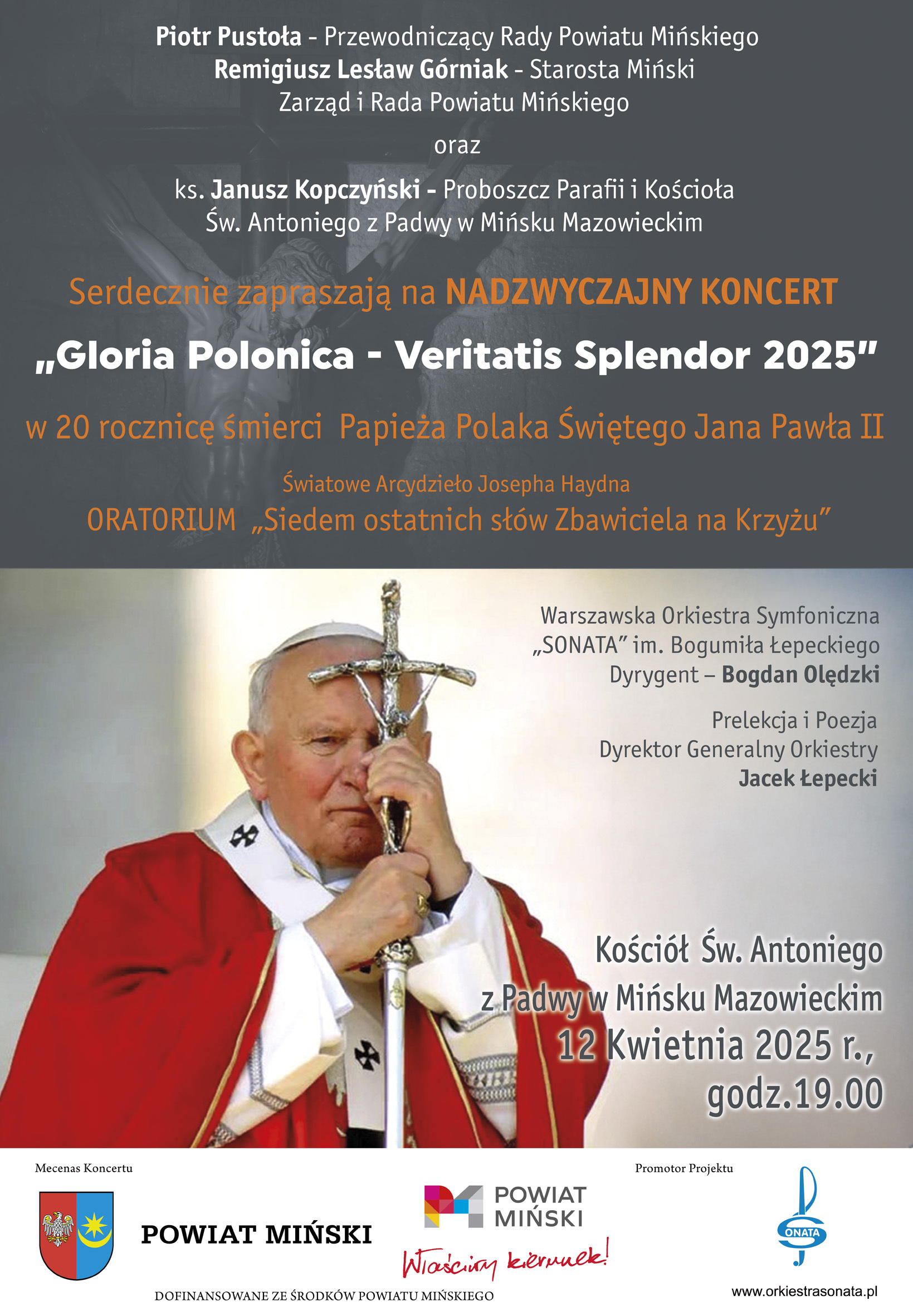Zaproszenie na koncert w dniu 12 kwietnia 2025 r.