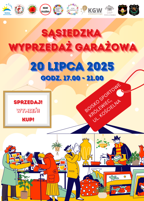 Wyprzedaż garażowa - 20 lipca