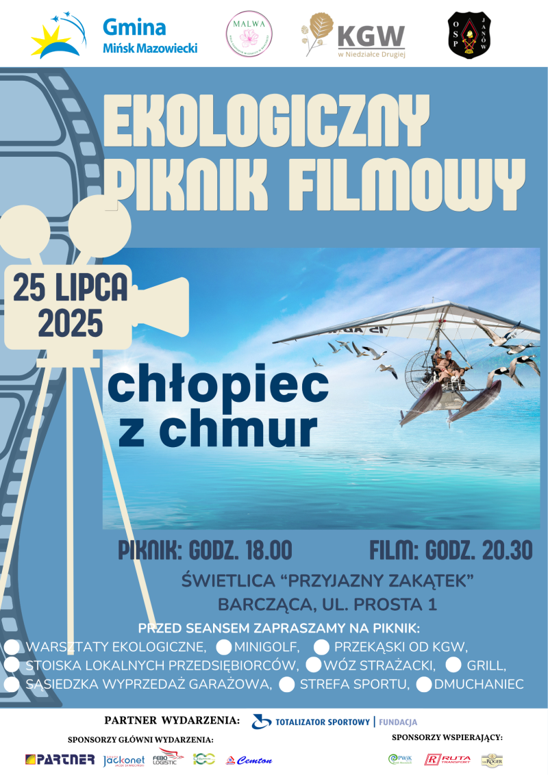 Ekologiczny piknik filmowy - Barcząca - 25 lipca 2025