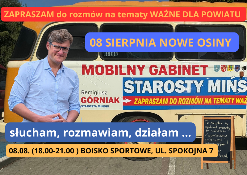 Mobilny Gabinet Starosty - Nowe Osiny