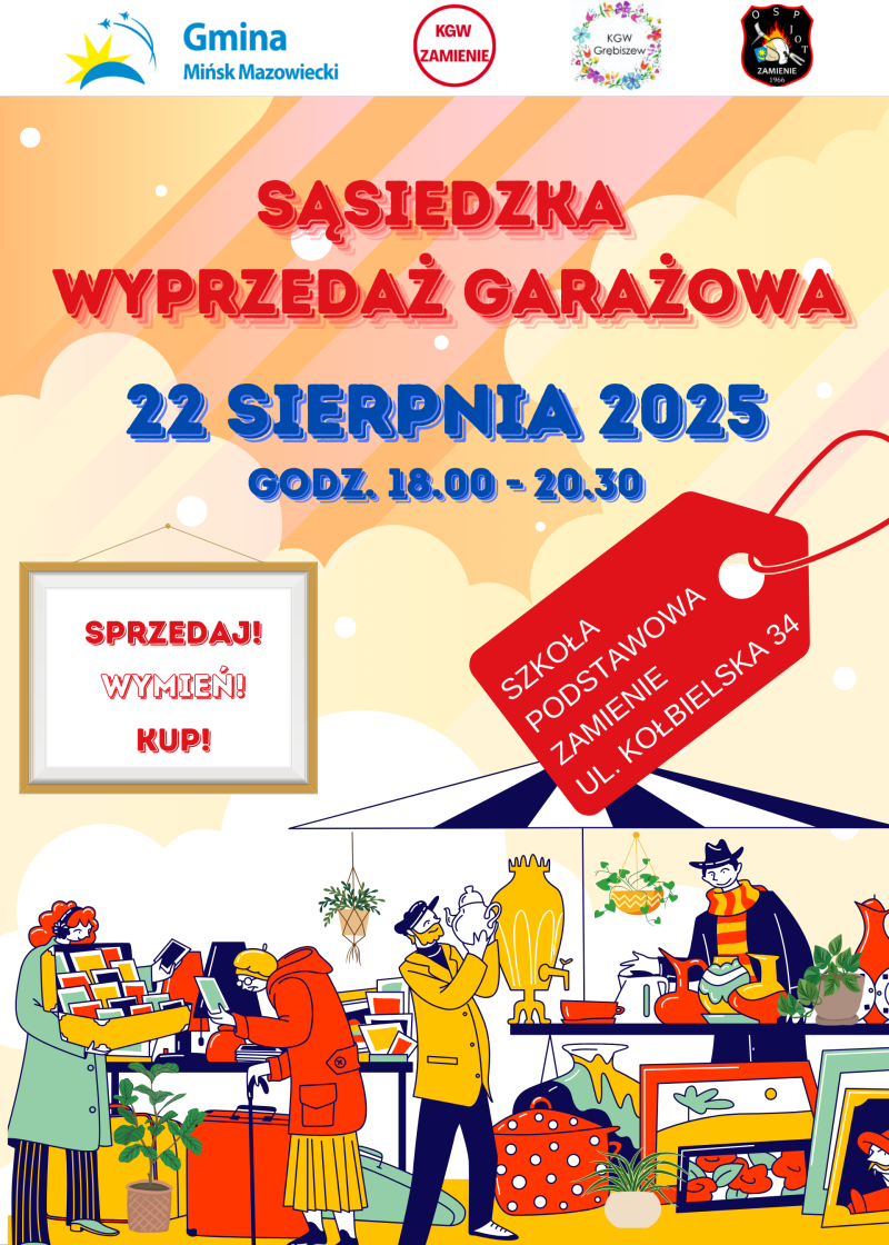 wyprzedaż garażowa - 22 sierpnia