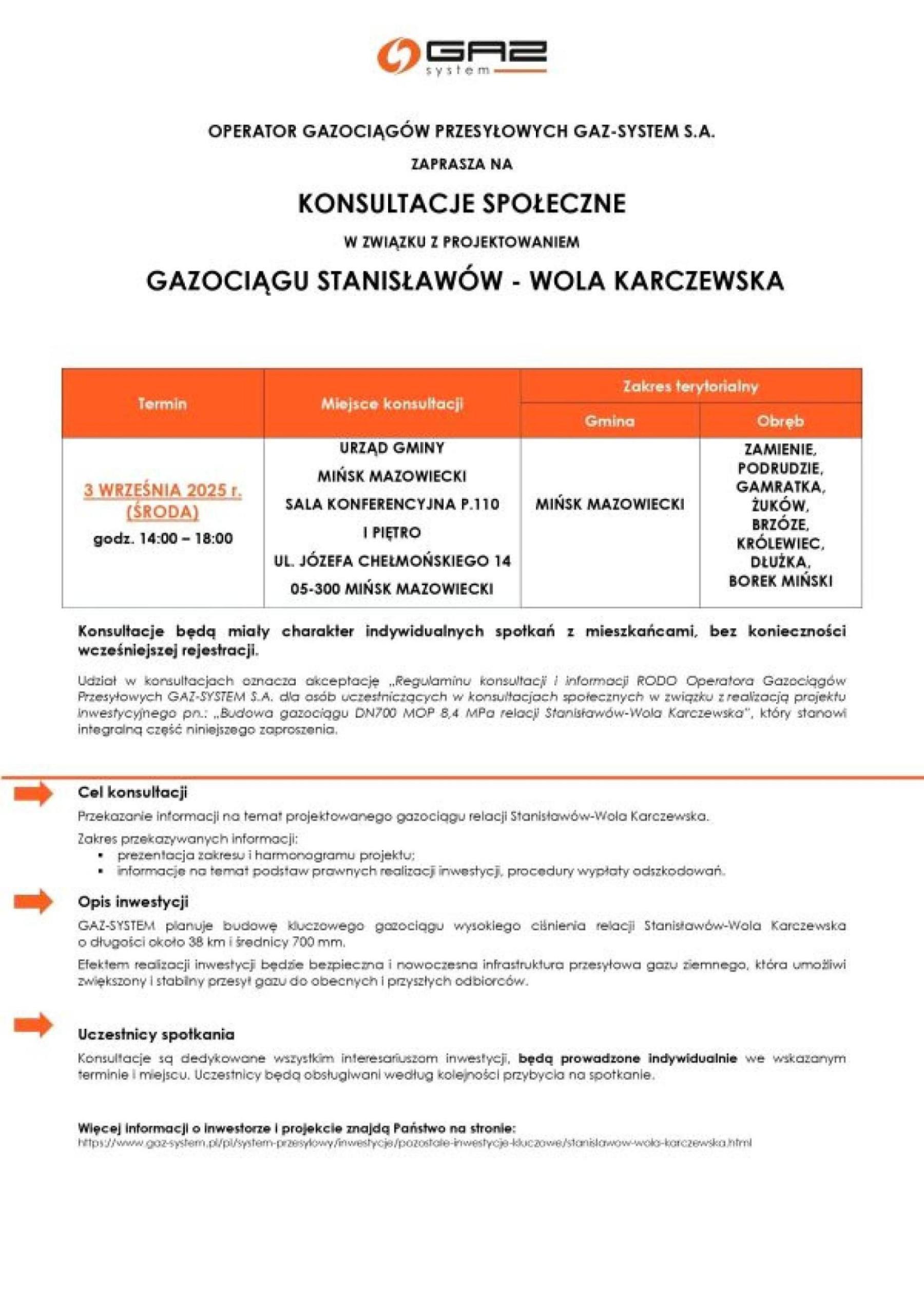 Zaproszenie na konsultacje Mińsk Mazowiecki _03.09.2025_page-0001