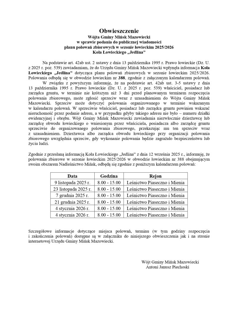 w sprawie podania do publicznej wiadomości planu polowań zbiorowych w se..._page-0001