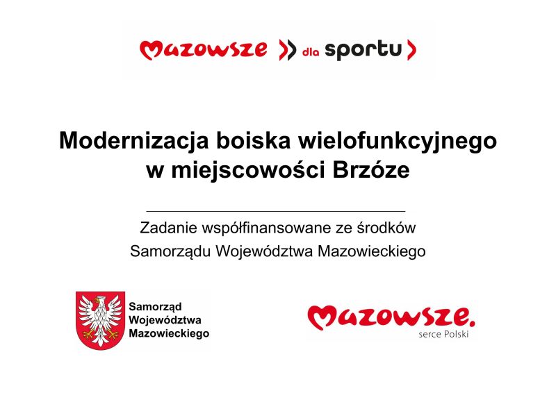 Tablica Mazowsze dla sportu