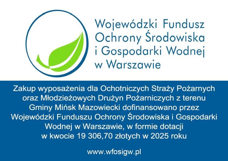 Informacja o dofinansowaniu - tablica