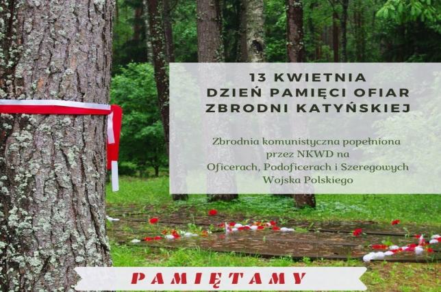 13 kwietnia, obchodzimy Dzień Pamięci Ofiar Katyńskich