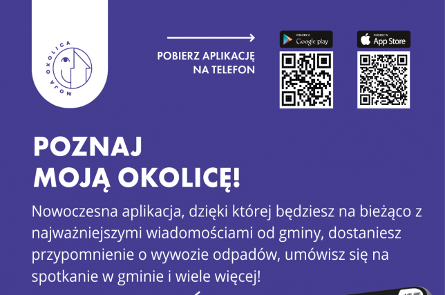 Plakat Moja Okolica - informacje a aktualności