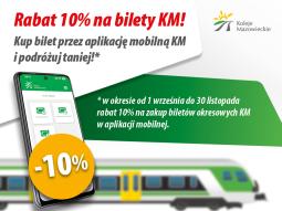 10% taniej w aplikacji Kolei Mazowieckich
