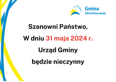 31 maja Urząd Gminy będzie nieczynny